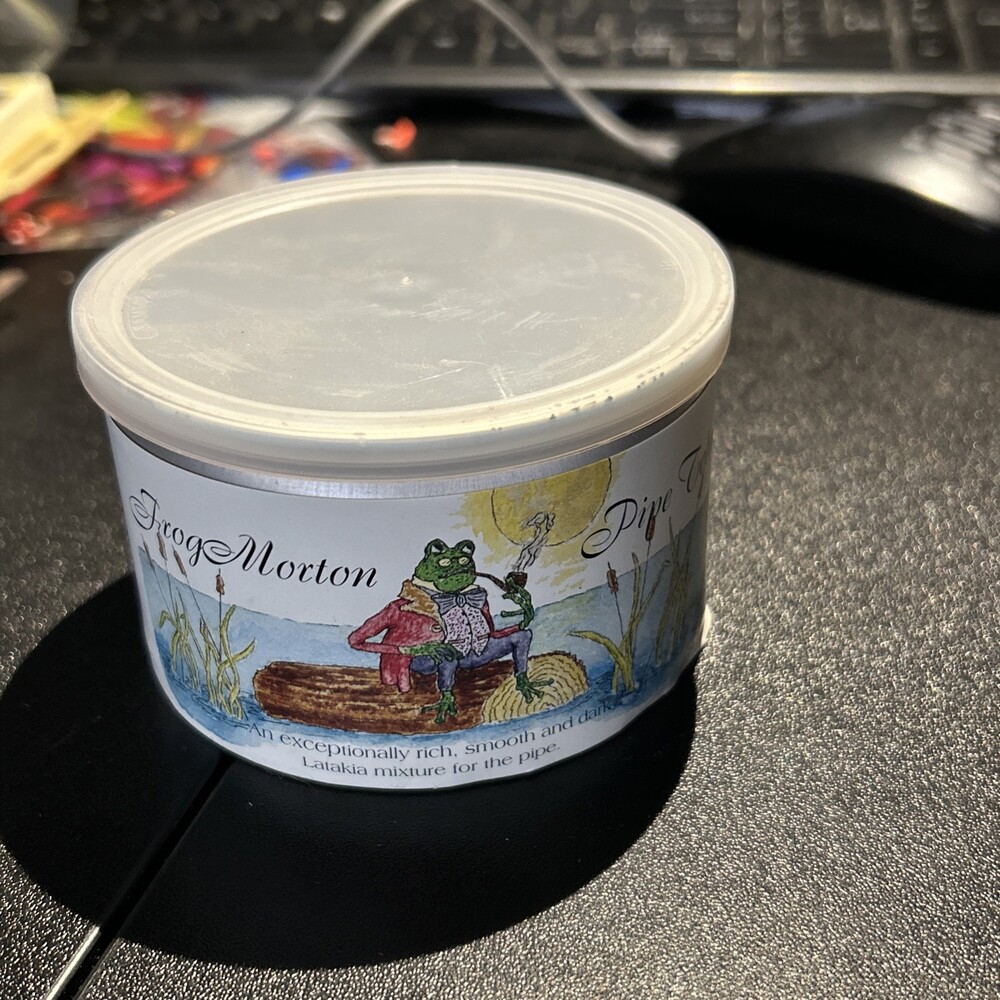 McClelland Frog Morton Pipe Tobacco Tin EMPTY Discontinued Vintage Collectible